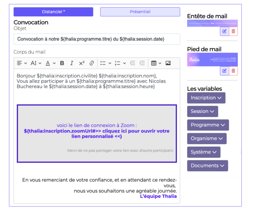 Mails transactionnels